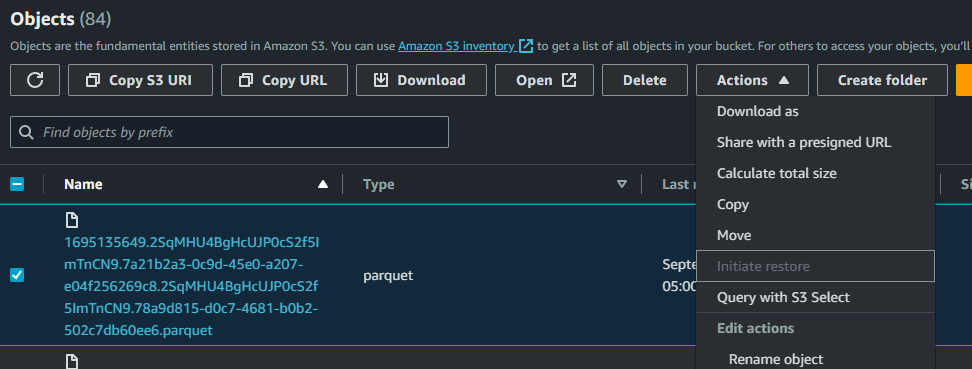 Query with S3 Select